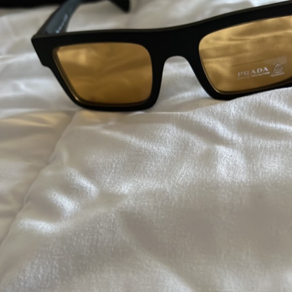 Prada PR19WSF Rectangle Sunglasses in 1AB2B - Picture 7 of 7